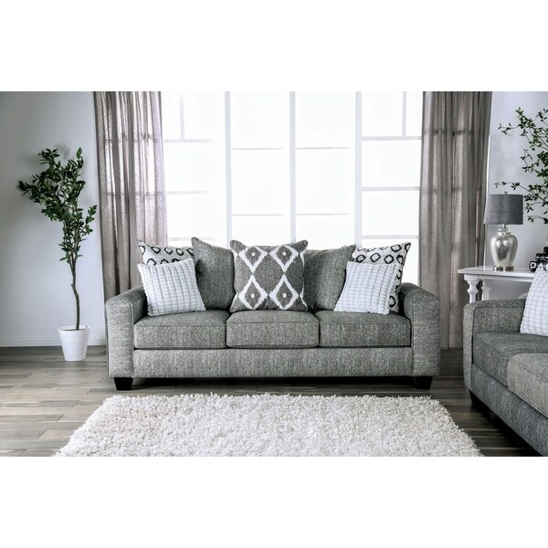 Furniture Of America Southampton Grey Contemporary Sofa