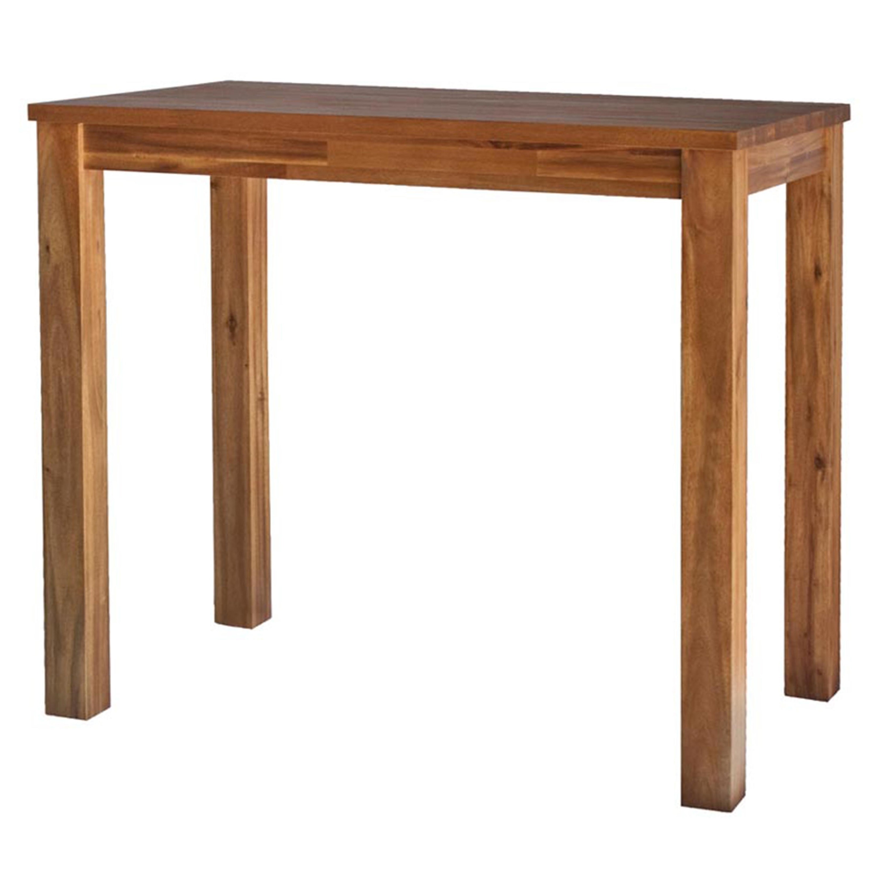 Tiburon Amber Wood 36 Inch Tall Rectangular Table Overstock 27601460
