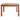 Tiburon Square Natural Wood Dining Table - Amber