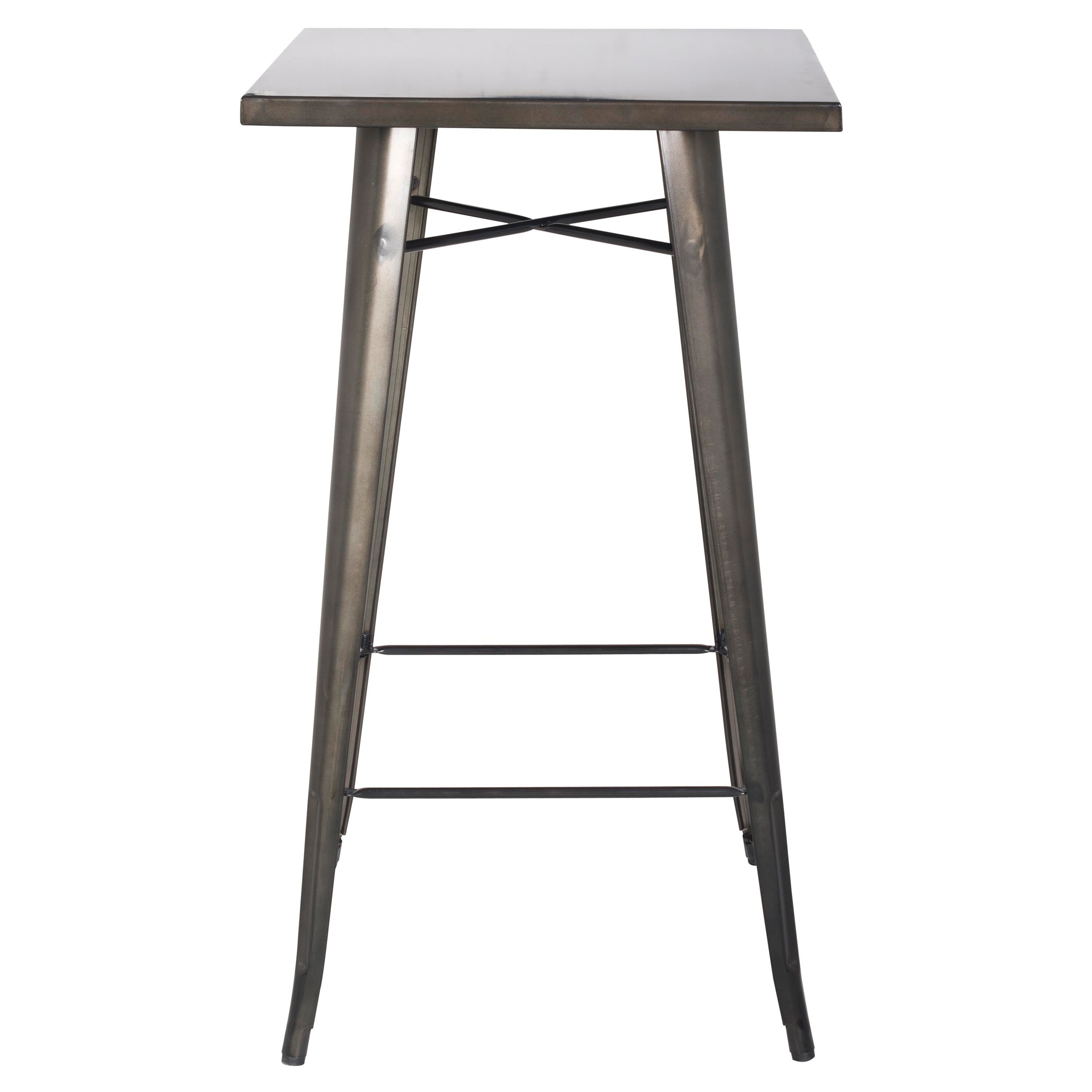 gunmetal pub table