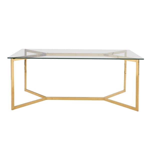 Campbell Gold 75 Inch Dining Table Overstock 27601575