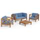 Option Teak Finish, Blue