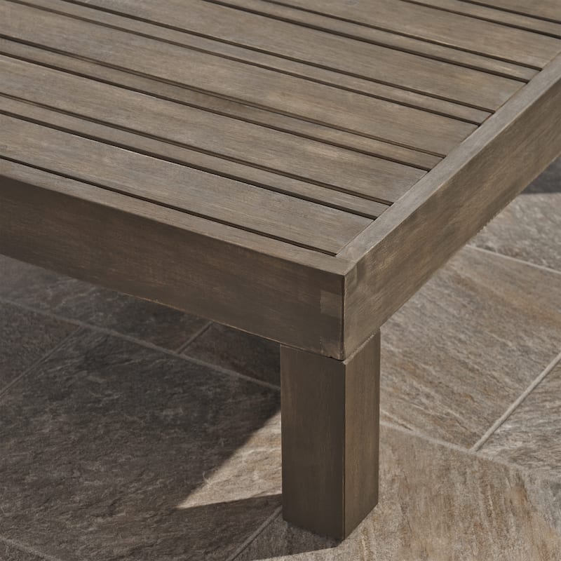 Brava Outdoor Acacia Wood 5-piece Chat Set by Christopher Knight Home