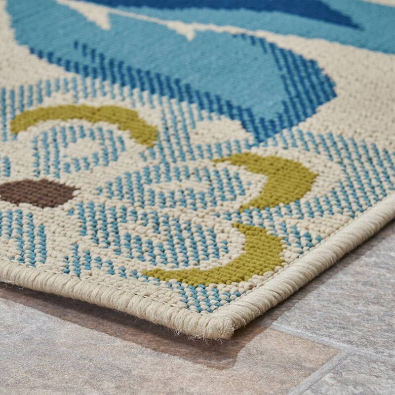 Wildwood Outdoor Floral Area Rug by Christopher Knight Home
