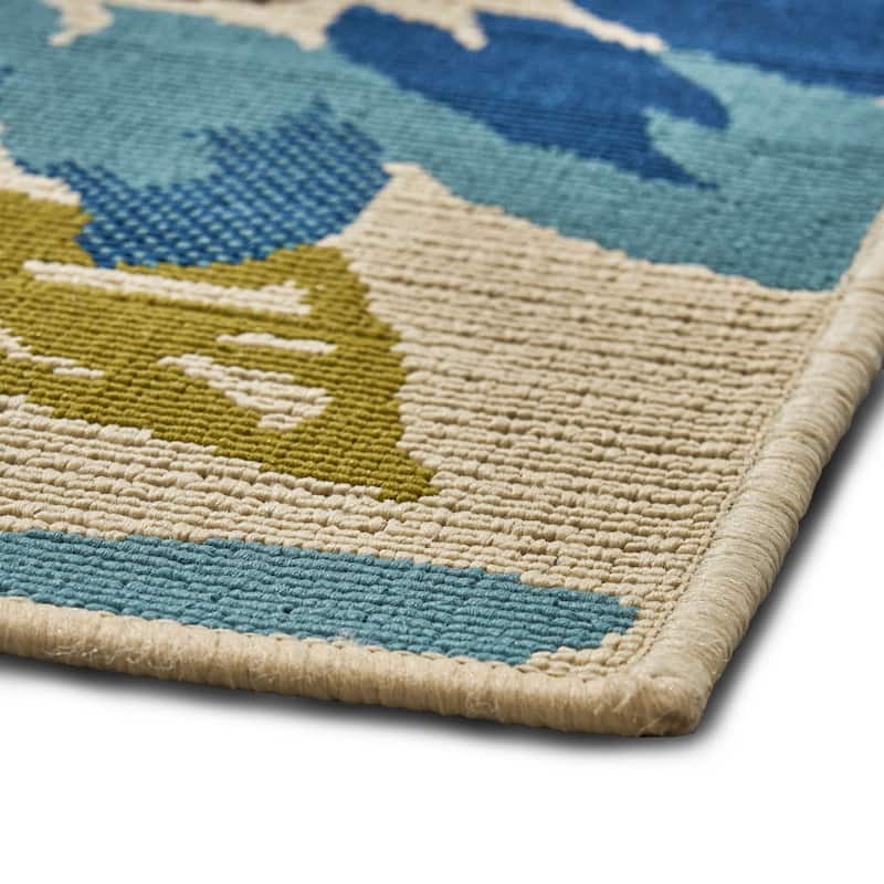 Wildwood Outdoor Floral Area Rug by Christopher Knight Home