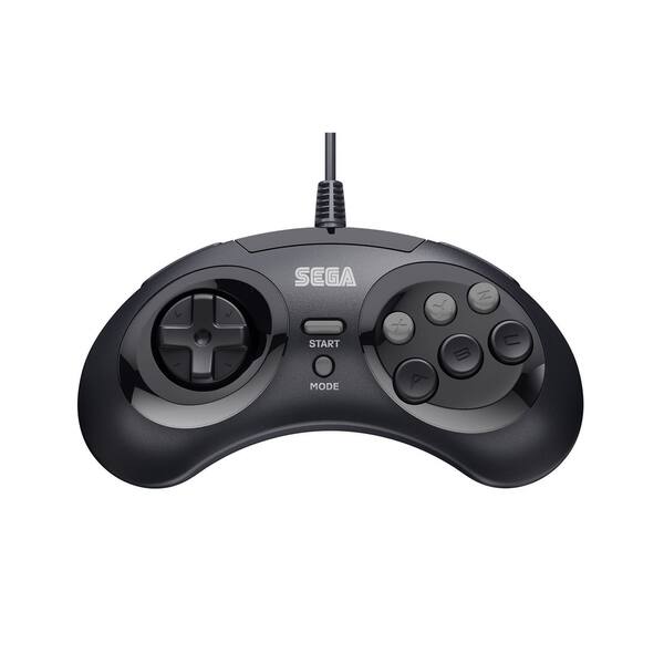 Shop Retro Bit Official Sega Genesis Controller Classic 8 Button Arcade Pad With Usb Port For Pc Mac Steam Black Overstock 1 Pack