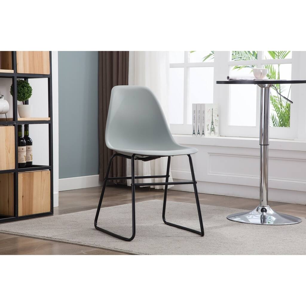 Porthos Home Alivia Modern Armless Dining Chairs w/ Iron Legs (Set of 2)