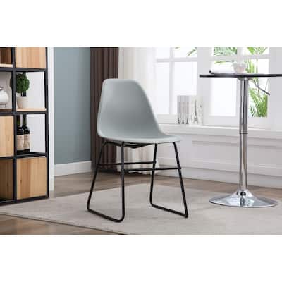 Porthos Home Alivia Modern Armless Dining Chairs w/ Iron Legs (Set of 2)
