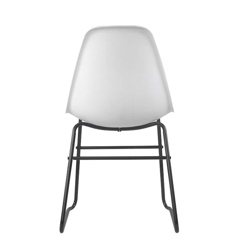 Porthos Home Alivia Modern Armless Dining Chairs w/ Iron Legs (Set of 2)