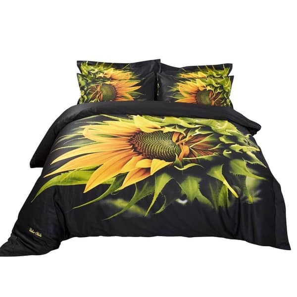 6 Pc Duvet Cover Set Ed Sheet 100 Percent Cotton Black Ed Sheet 100 Percent Cotton