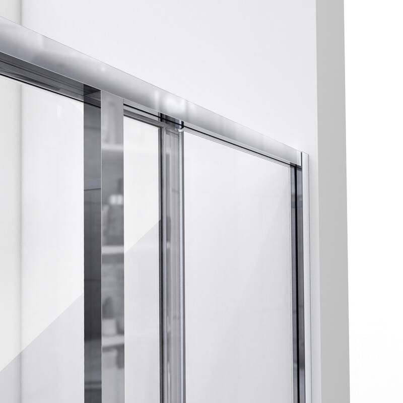 DreamLine Cornerview 42 in. D x 42 in. W x 74 3/4 in. H Sliding Shower Enclosure and Shower Base Kit - 42" x 42"