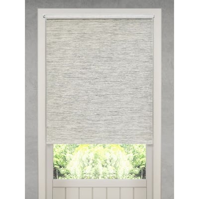 Natural Fiber Heather Grey Cordless Roller Shade