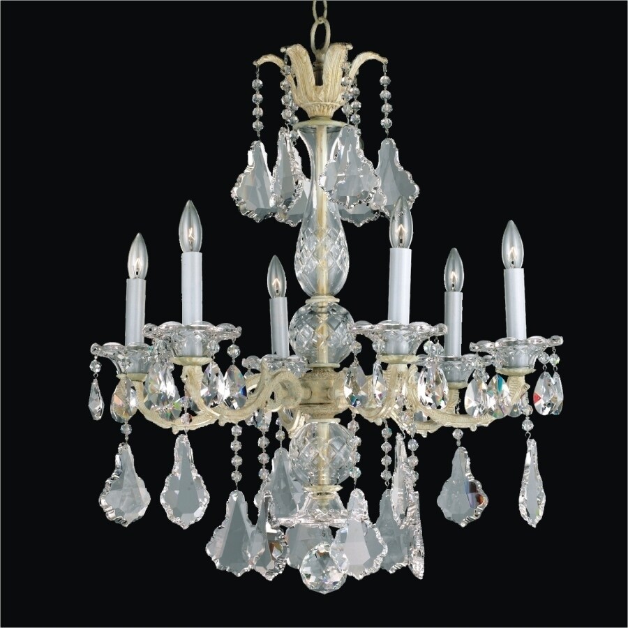 6 Light Traditional Crystal  Chandelier | English Manor 546 (English Manor 546) - Chandeliers For Bedrooms by Overstock.com