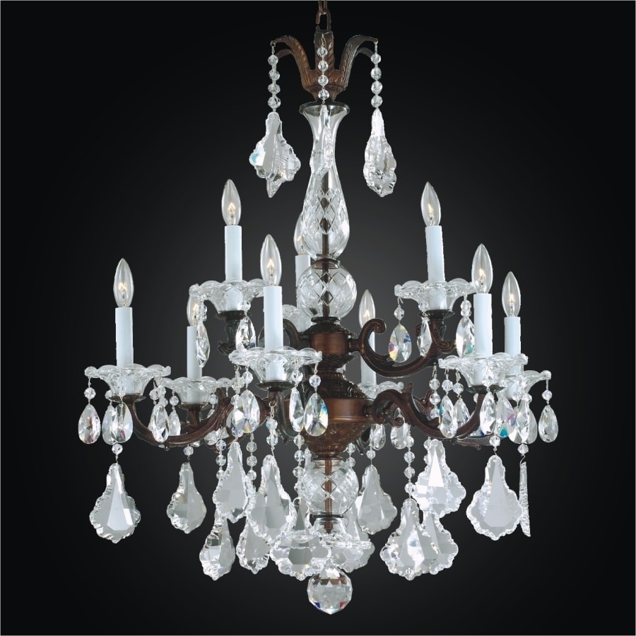 9 Light Traditional Crystal  Chandelier | English Manor 546 (English Manor 546) - Chandeliers For Bedrooms by Overstock.com