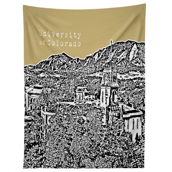 Deny Designs University Of Colorado Yellow Tapestry (2 Size Options)