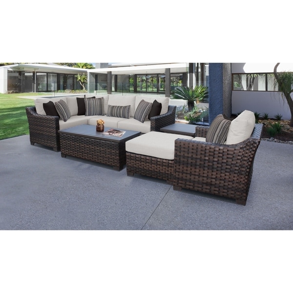 river brook patio sectional with cushions