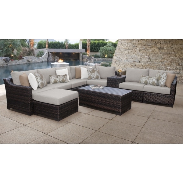 8 seater rattan garden furniture cube