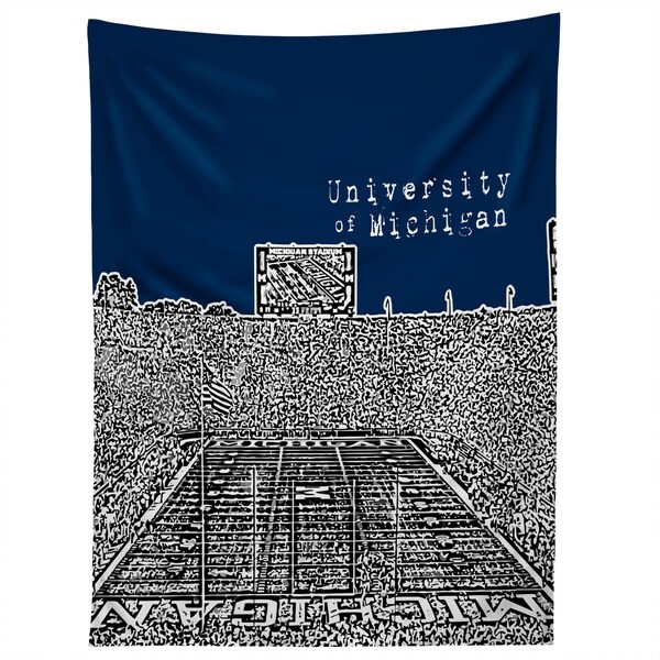 Deny Designs University Of Michigan Navy Tapestry (2 Size Options)