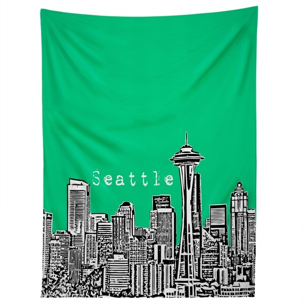 Deny Designs Seattle Green Tapestry (2 Size Options)