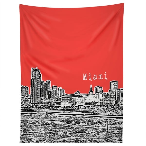 Deny Designs Miami Red Tapestry (2 Size Options)