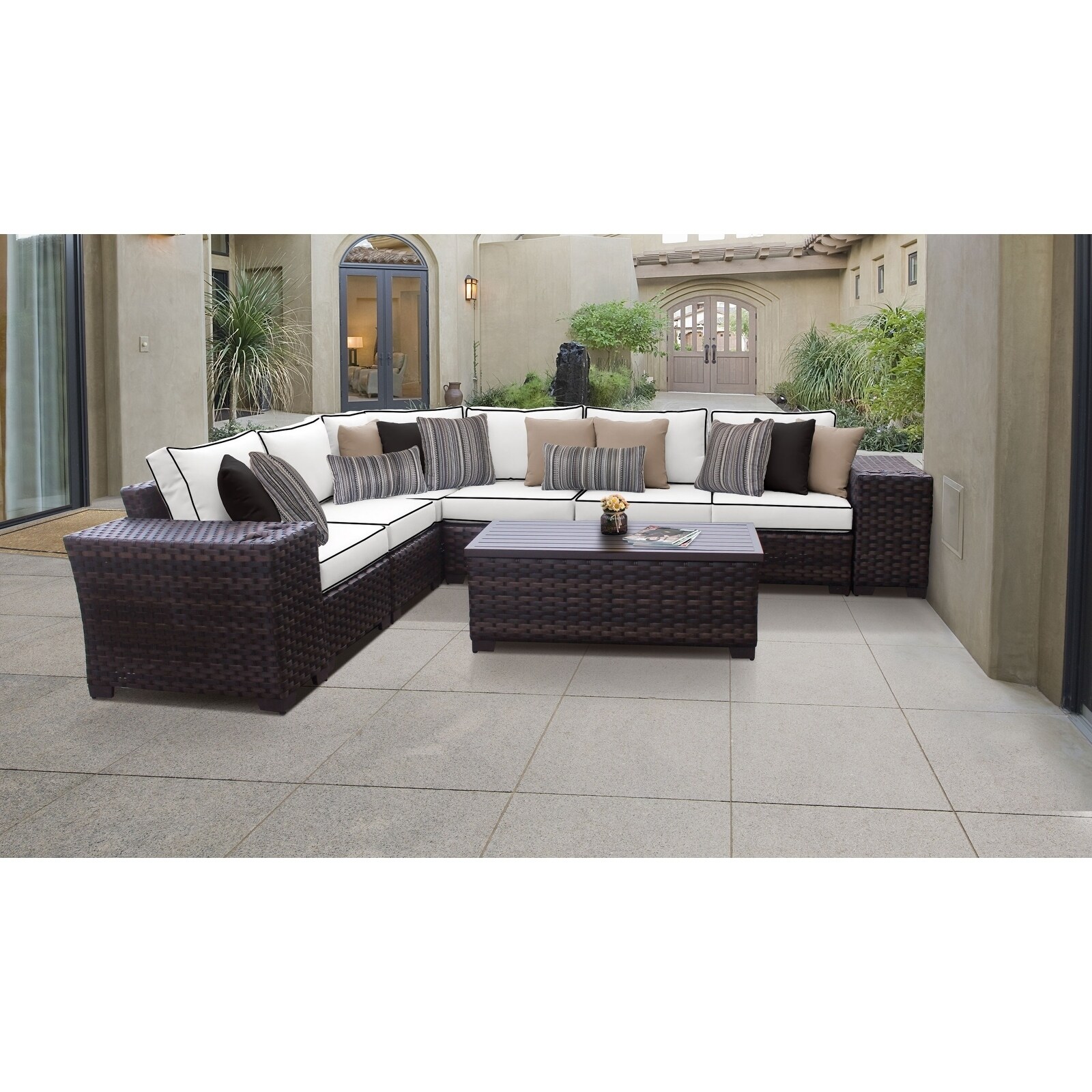 Kathy 4 seater best sale rattan corner sofa set