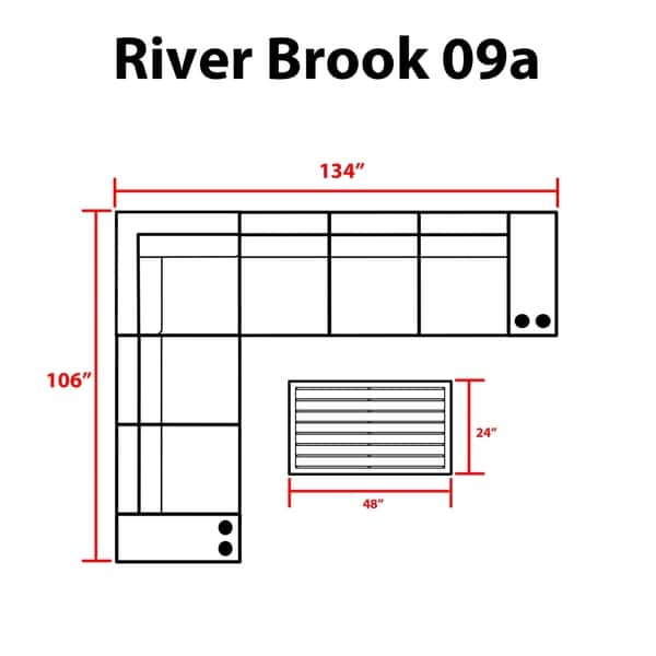 Kathy Ireland River Brook 9 Pc Outdoor Wicker Patio Set Overstock 27615233