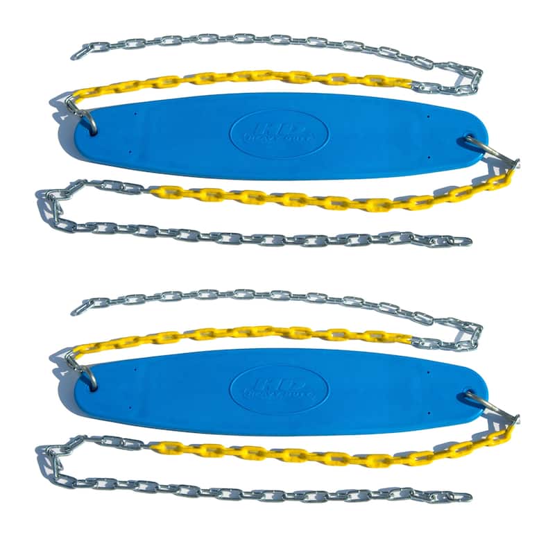 Swing-N-Slide Extreme-Duty Swing Seats with Chains - Blue (2-Pack)