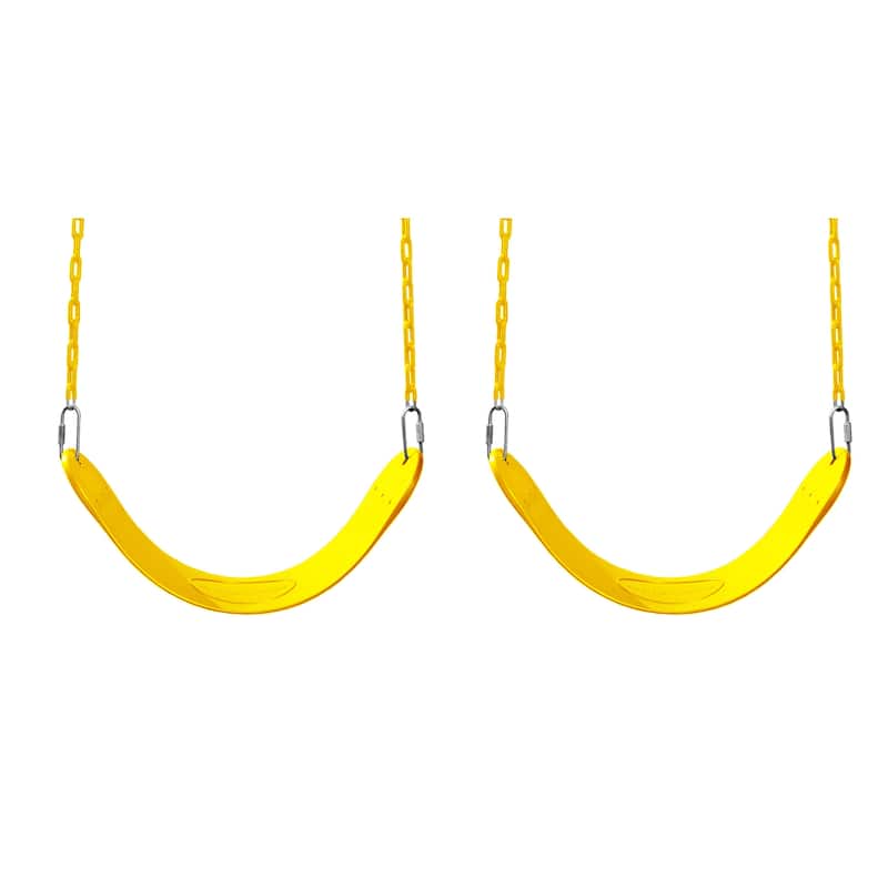 Swing-N-Slide Swing Seats with Chains -Yellow (2-Pack)