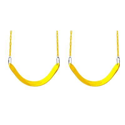 Swing-N-Slide Swing Seats with Chains -Yellow (2-Pack)