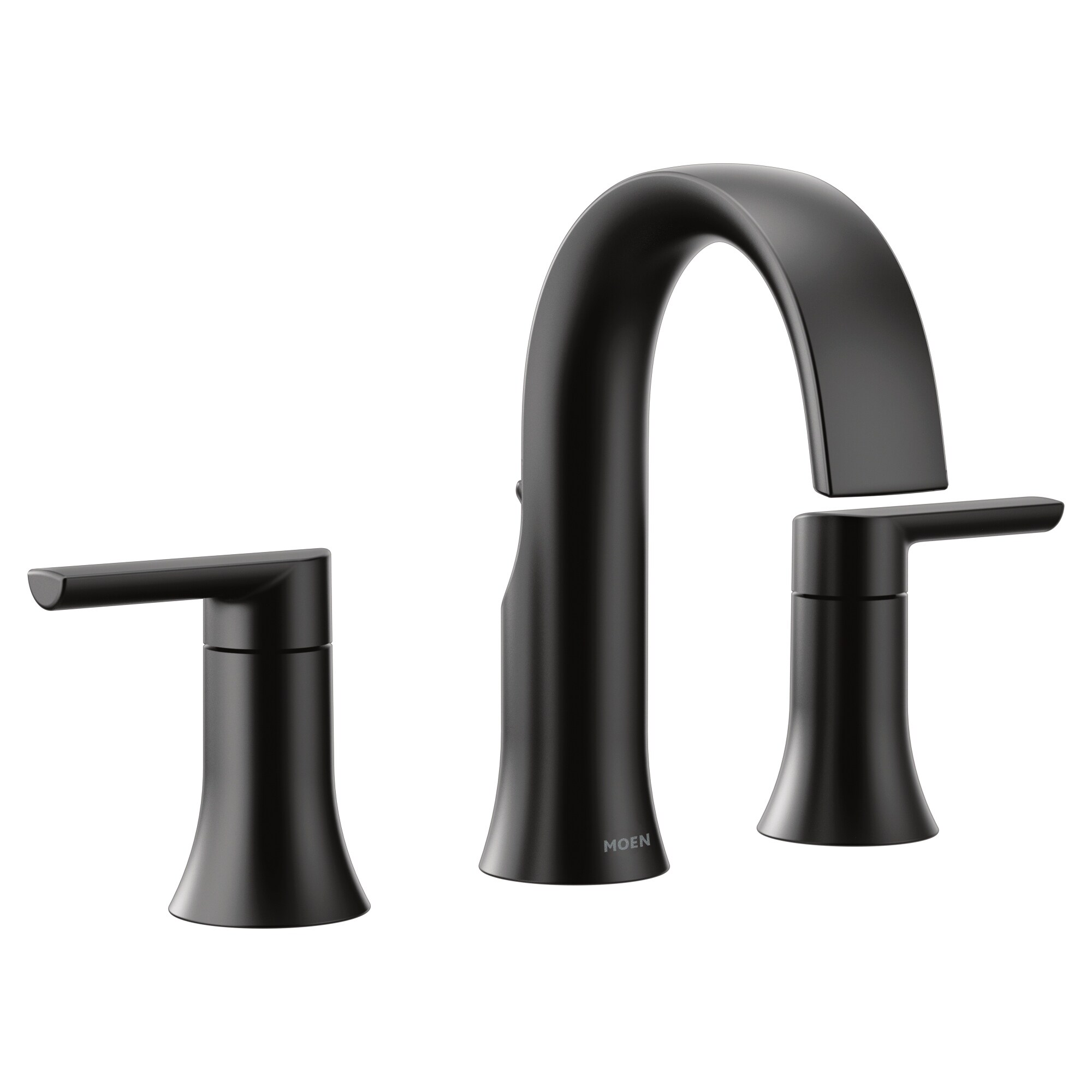 Moen Matte Black Metal 2 Handle Bathroom Faucet Overstock 27615824