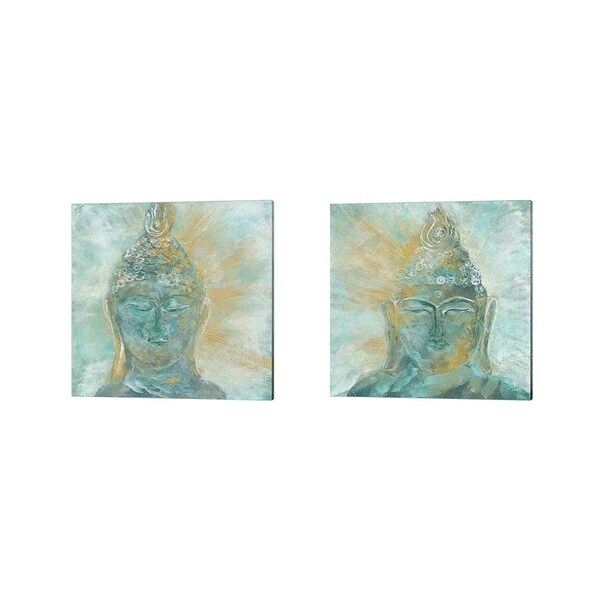 Chris Paschke 'Buddha Bright' Canvas Art (Set of 2)
