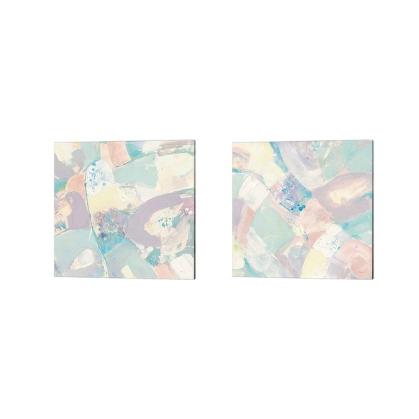 Albena Hristova 'White Rock Pastel' Canvas Art (Set of 2)