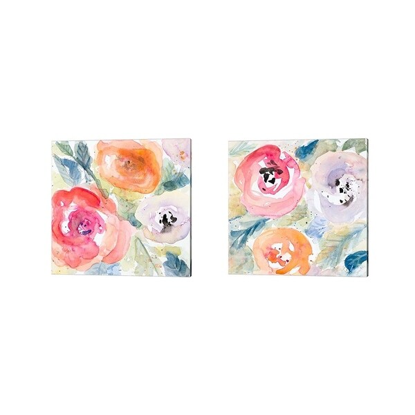 Lanie Loreth 'Blooms Abound' Canvas Art (Set of 2)