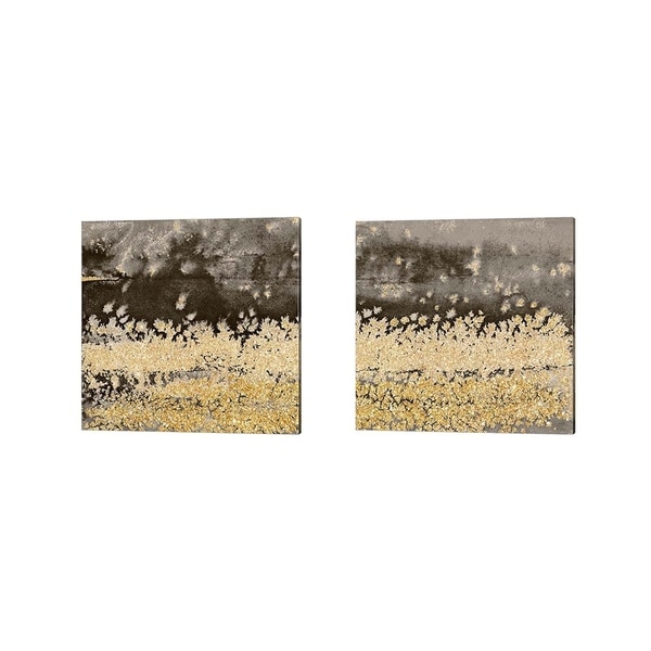 Lanie Loreth 'Gold Winds Square' Canvas Art (Set of 2)