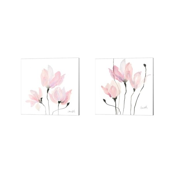 Lanie Loreth 'Pastel Floral Sway' Canvas Art (Set of 2)
