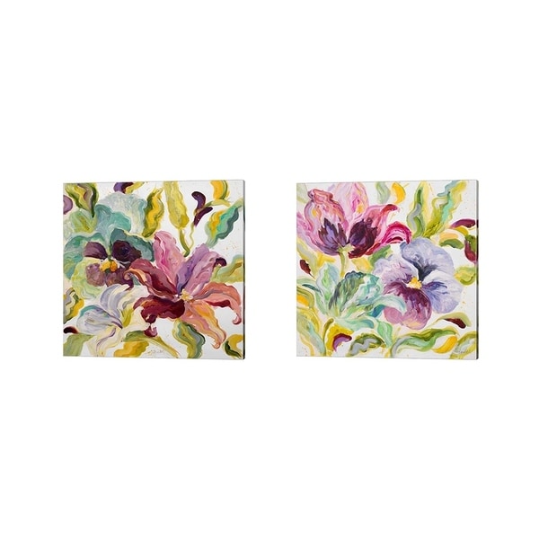 Lanie Loreth 'Lyrical Garden' Canvas Art (Set of 2)