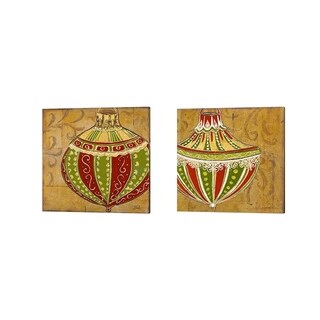 Patricia Pinto 'Ornament' Canvas Art (Set of 2)