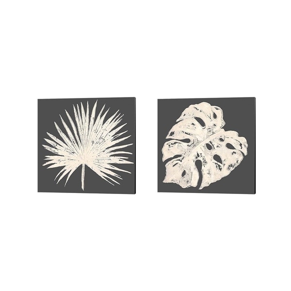 Porch & Den Patricia Pinto 'Sophisticated Palm Leaf' Canvas Art (Set of 2)