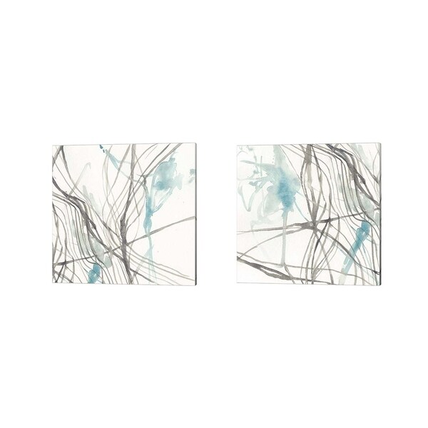 Jennifer Goldberger 'Tendrils' Canvas Art (Set of 2)