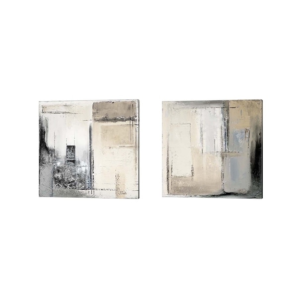 Patricia Pinto 'Winter Dusk' Canvas Art (Set of 2)