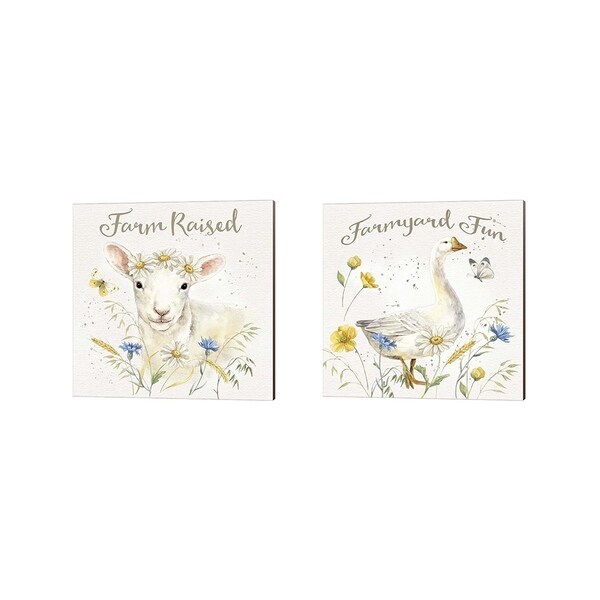 Jane Maday 'Nostalgic Farm' Canvas Art (Set of 2)