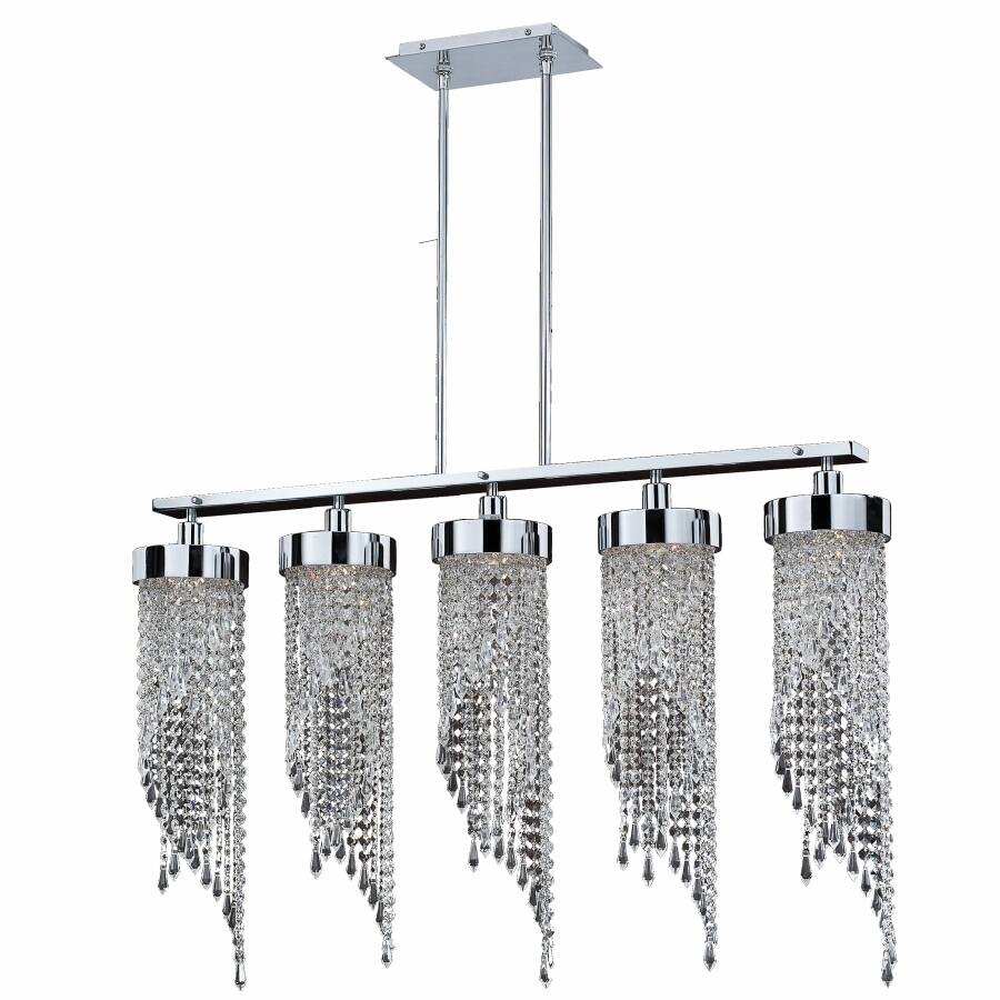 5-Light Crystal Pendant Chandelier | Intuition 609 (Intuition 609) - Chandeliers For Bedrooms by Overstock.com