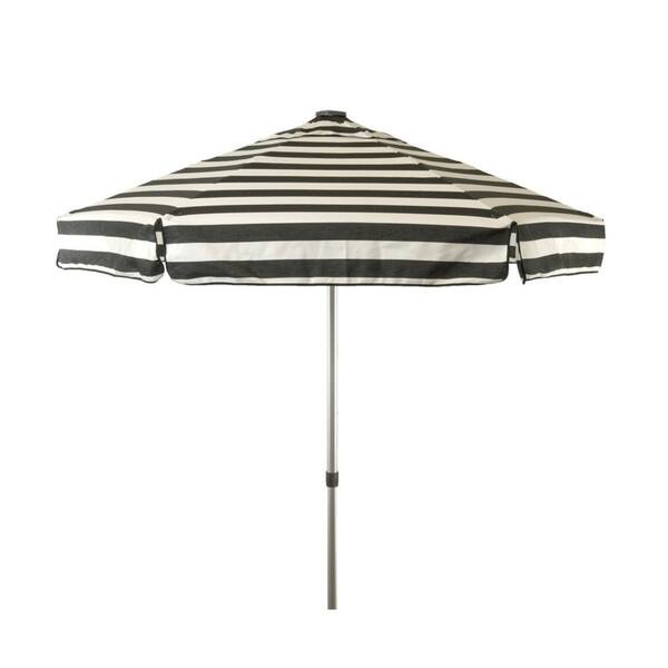 Shop Black Friday Deals On 6 5 Ft Cabana Stripe Deluxe Italian Patio Umbrella Overstock 27616328 Blue White