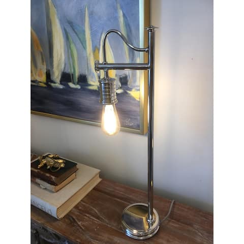 Douille Table Lamp in Nickel Industrial Style By Lucas McKearn