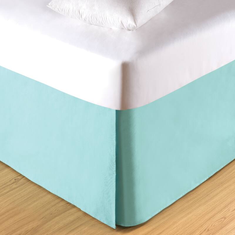 Tailored Pleated Cotton 18-inch Drop Bed Skirt