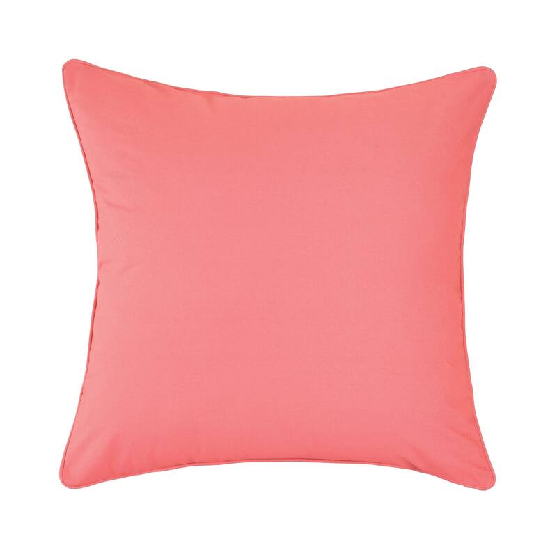 Tailored Cotton Euro Sham 26 x 26 - Coral