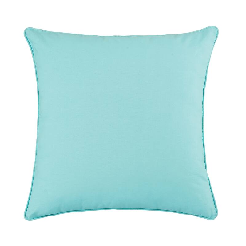 Tailored Cotton Euro Sham 26 x 26 - Aqua