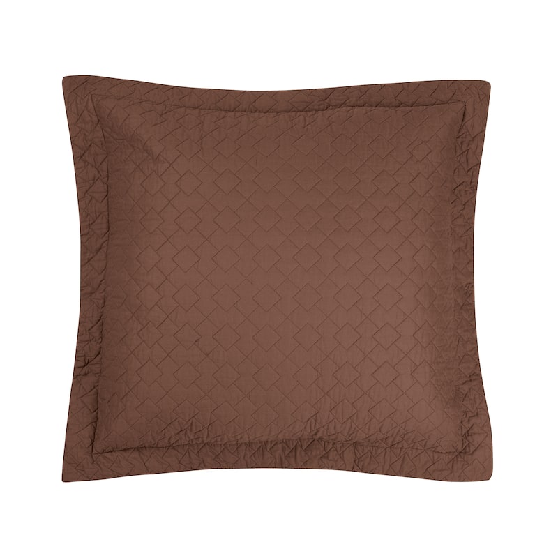 Regent Cotton Euro Sham - Cocoa