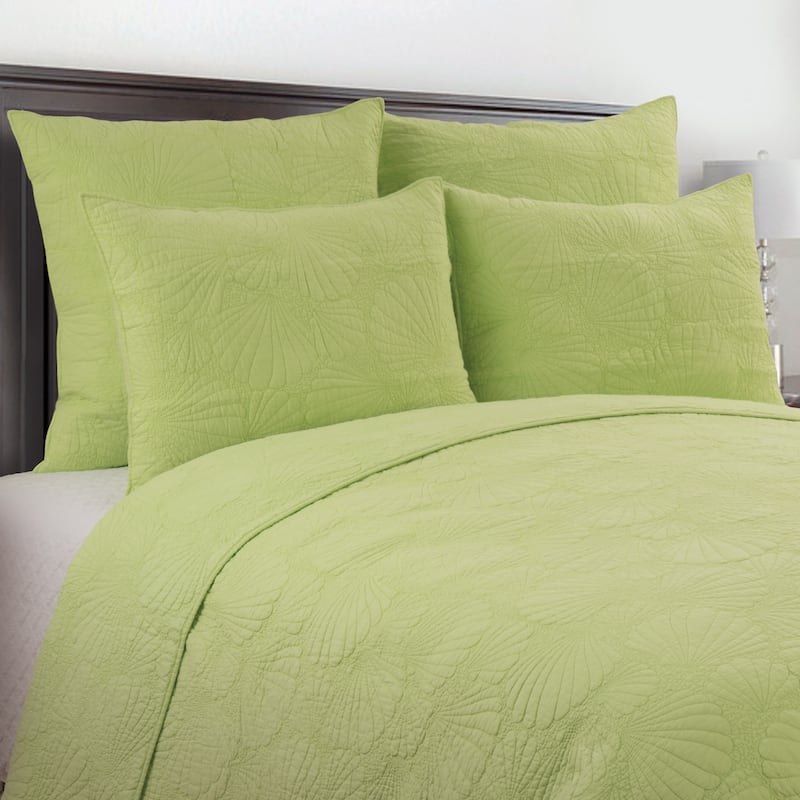Scallop Shell Cotton Euro Sham