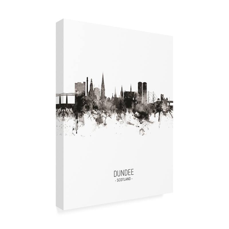 Michael Tompsett 'Dundee Scotland Skyline Portrait II' Canvas Art